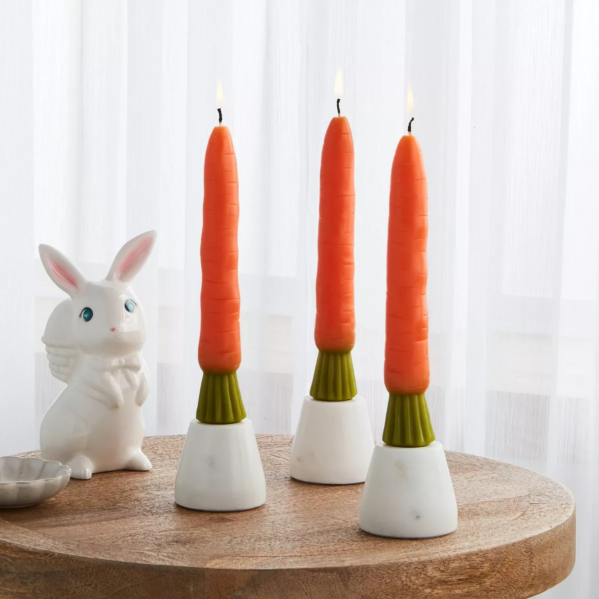 6pk Carrot Taper Candle Set - Threshold™ | Target