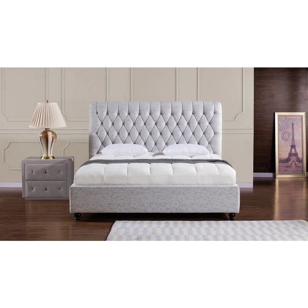 Light Grey Fabric Bed | Bed Bath & Beyond