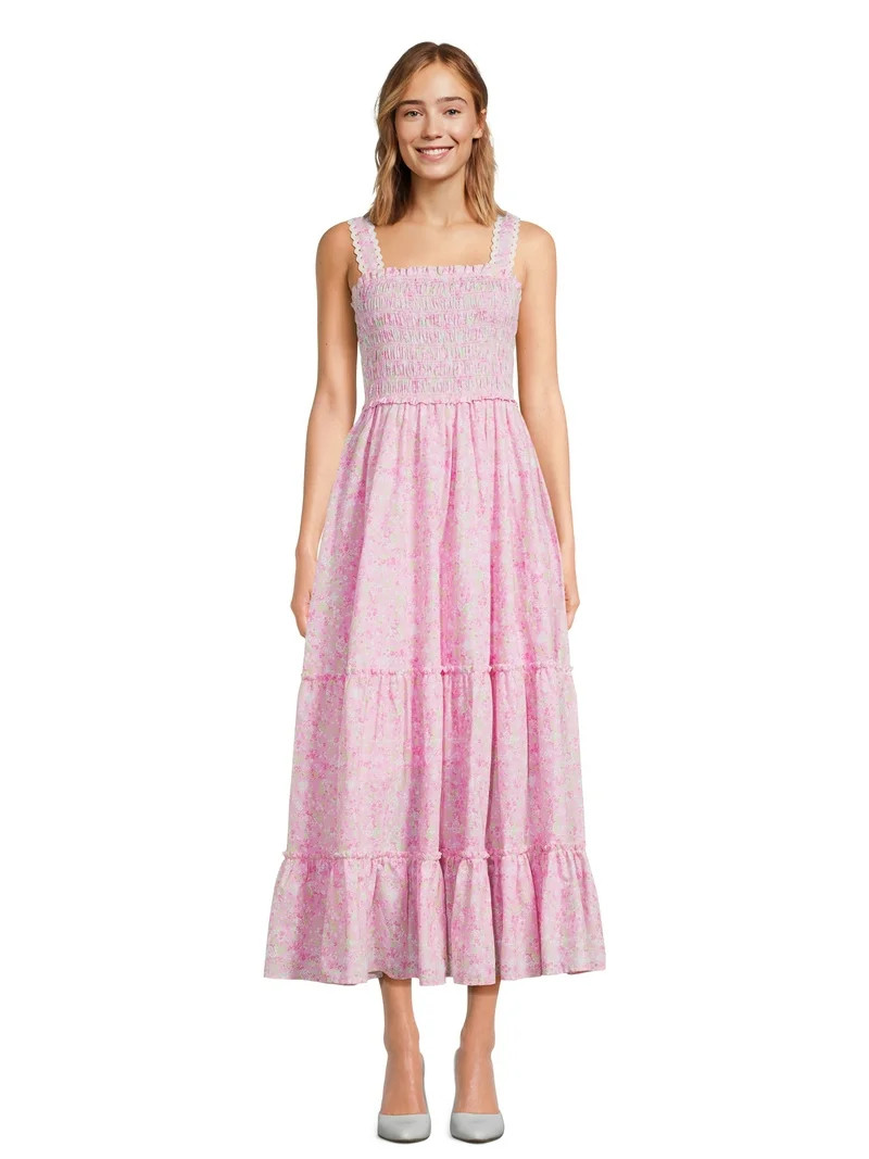 Simply Shabby Chic Just Me & Mommy Womens Matching Smocked Floral Dress, Sizes S-XXXL | Walmart (US)