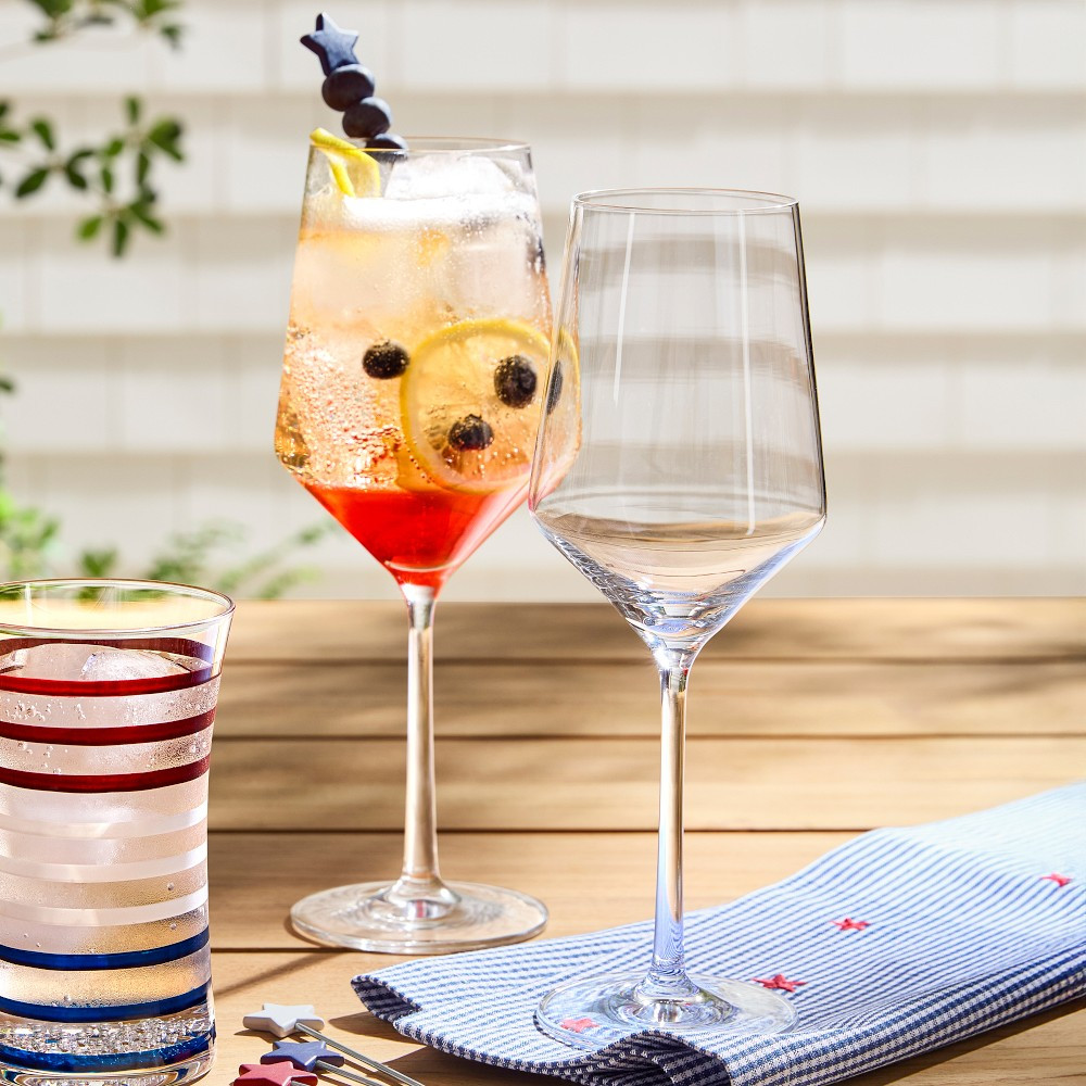 Americana Striped Short Tumblers, Set of 4 | Williams-Sonoma