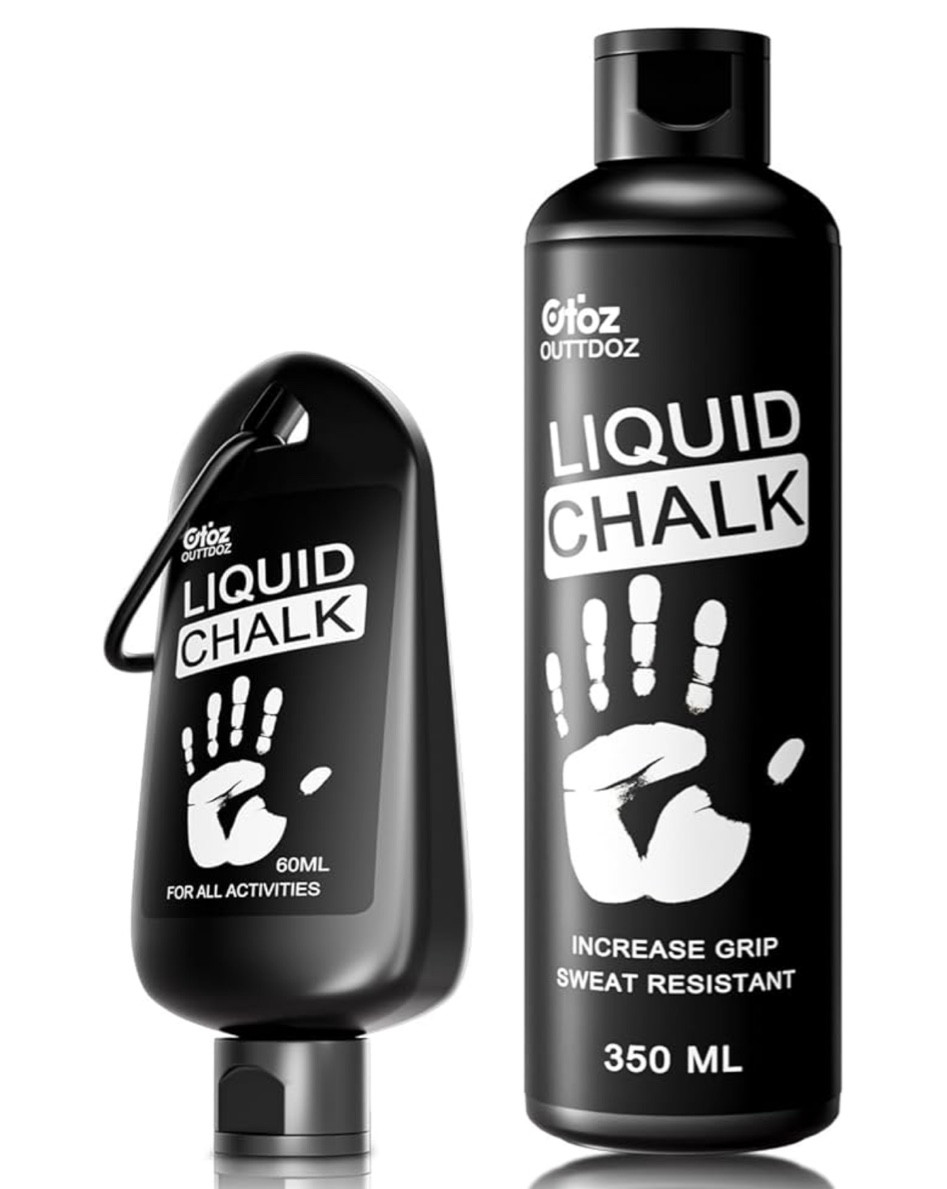 Liquid Chalk Mess-Free Gym Chalk for Weightlifting, Gymnastics, Rock Climbing, Dancing, Dries in Seconds.