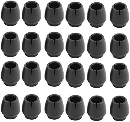 Antrader 24pcs Silicone Black Furniture Pads with Felt Pads Floor Protectors Non-Slip Sofa Chair ... | Amazon (US)