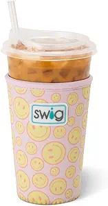 Swig Life Iced Cup Coolie, Standard 22oz Iced Coffee Cup Insulator Sleeve with Handle, Neoprene I... | Amazon (US)