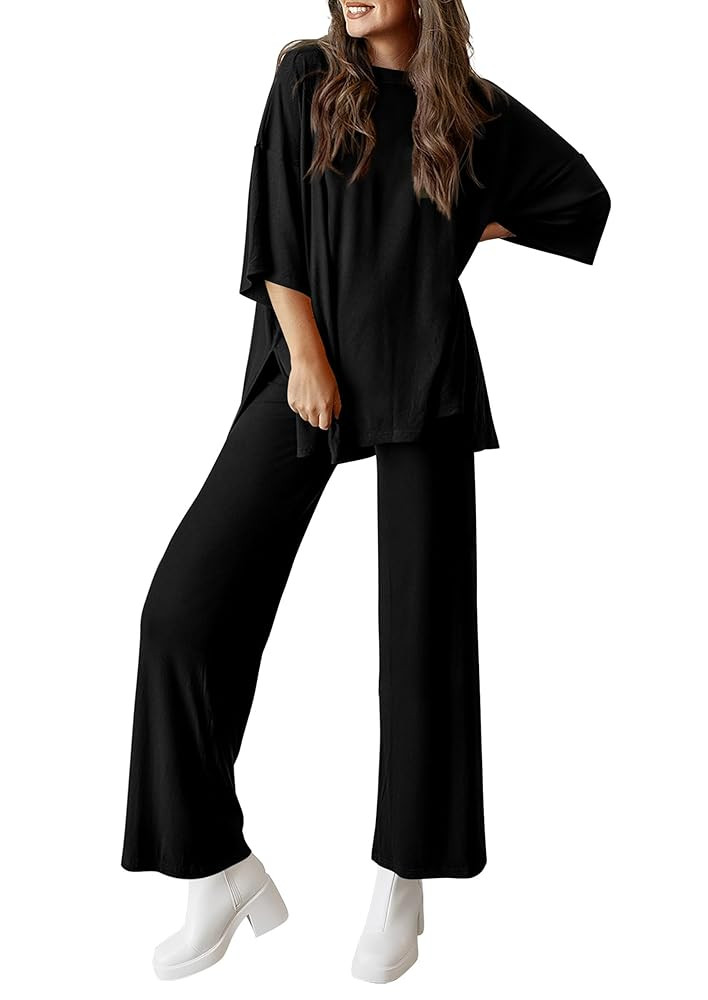 PRETTYGARDEN Two Piece Sets For Women Summer Fashion Lounge Matching Set 2025 Travel Vacation Air... | Amazon (US)