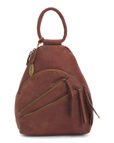 Leather Pingry Sling Backpack | TJ Maxx