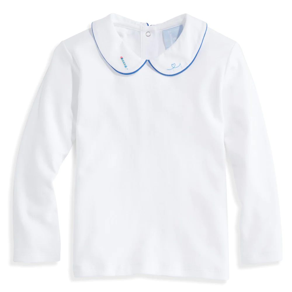 Bella Bliss Blue Pencil Peter Pan Pima Tee | JoJo Mommy