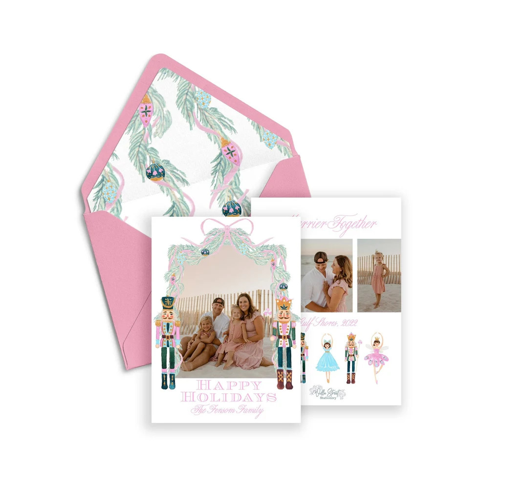 Watercolor Nutcracker Printable Christmas Card Christmas - Etsy | Etsy (US)