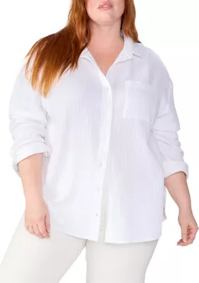 Sanctuary Plus Size Slit Back Tunic Top | Belk