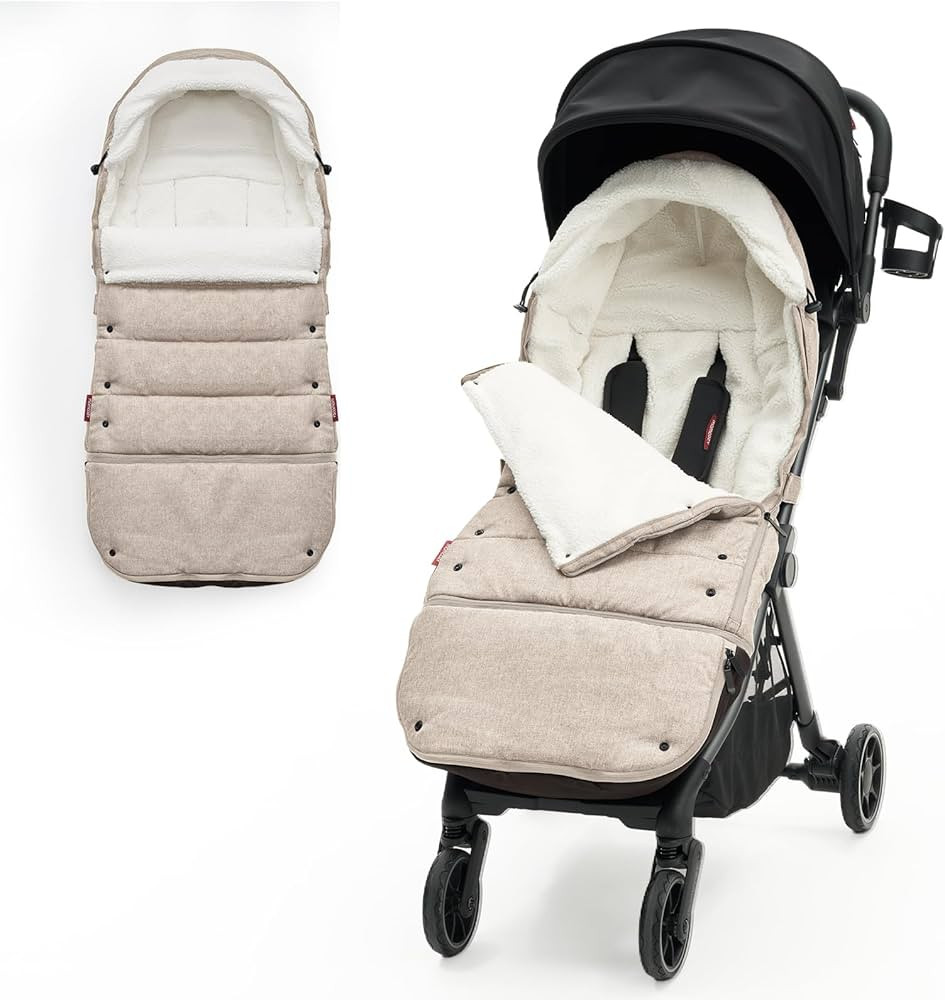 Momcozy Stroller Footmuff Universal | Easily Attaches to Most Strollers | Ultra-Plush,Weather-Pro... | Amazon (US)