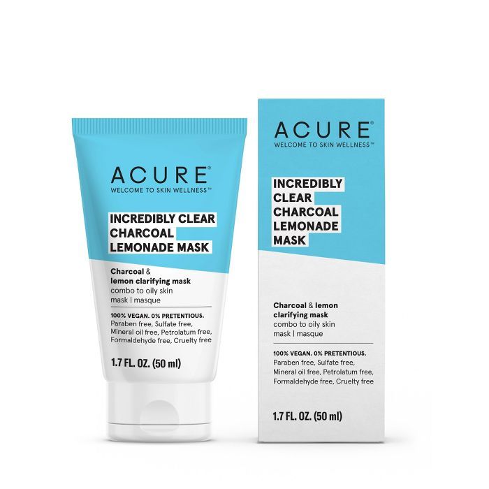 Acure Incredibly Clear Charcoal Lemonade Face Mask - 1.7 fl oz | Target