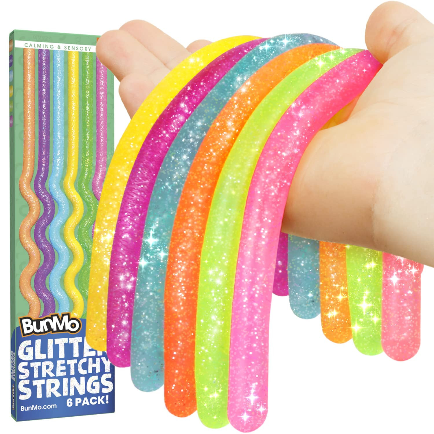 BUNMO Sensory Toys Stretchy Strings for Toddlers 3+ - Stimulating & Addictive Fidget Toys for Kid... | Amazon (US)