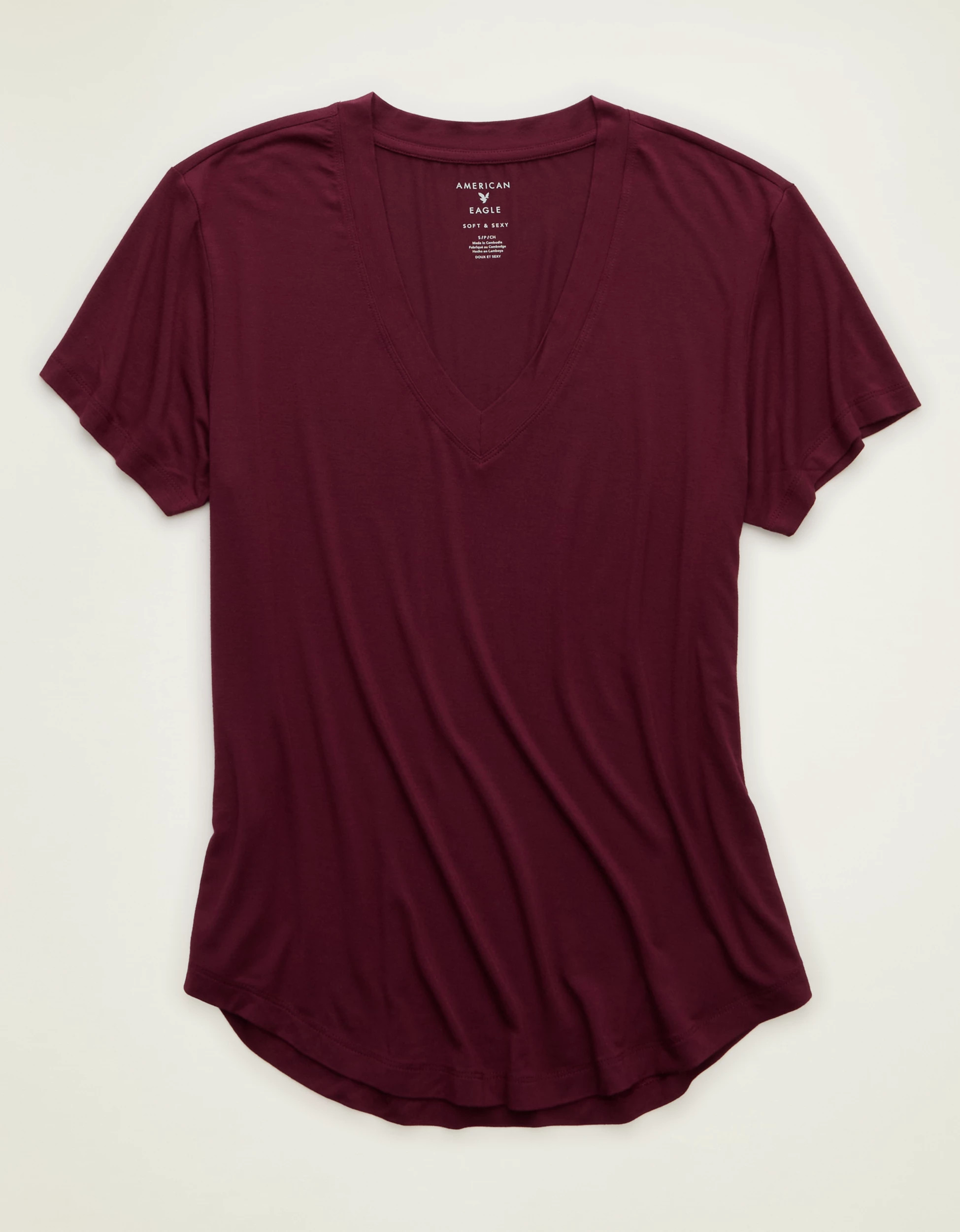 AE Soft & Sexy V-Neck T-Shirt | American Eagle Outfitters (US & CA)