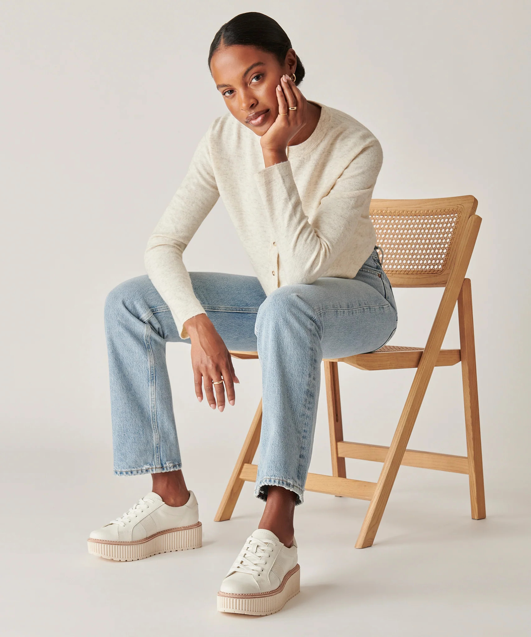 TIGER SNEAKERS WHITE LEATHER | DolceVita.com