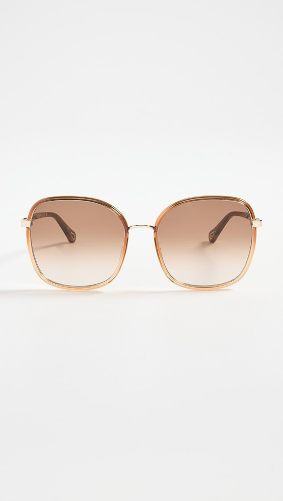 Oversized Metal Sunglasses | Shopbop
