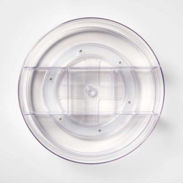 Bathroom Plastic Spinning Turntable Beauty Organizer Clear - Brightroom™ | Target