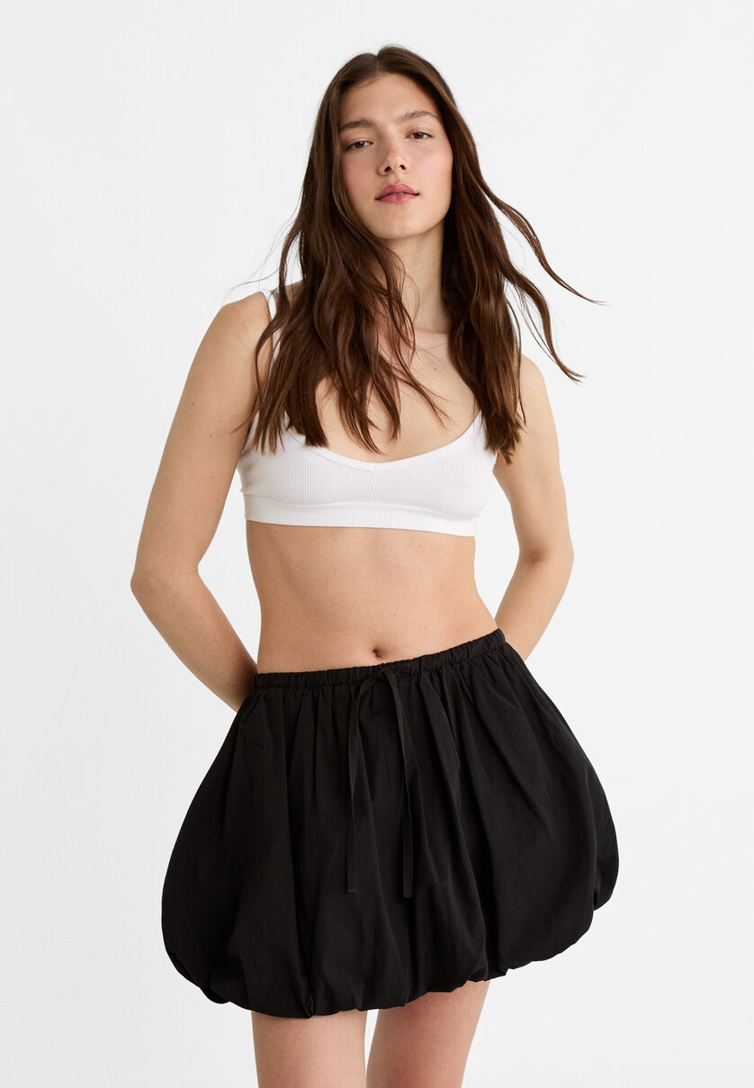 Minijupe ballon - Mode femme | Stradivarius France | Stradivarius (FR)