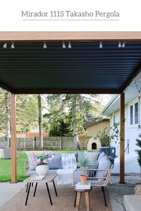 Pergola, aluminum pergola, gazebo, pergola adjustable roof, louvered roof, outdoor pergola 



#LTKSaleAlert #LTKSeasonal #LTKHome