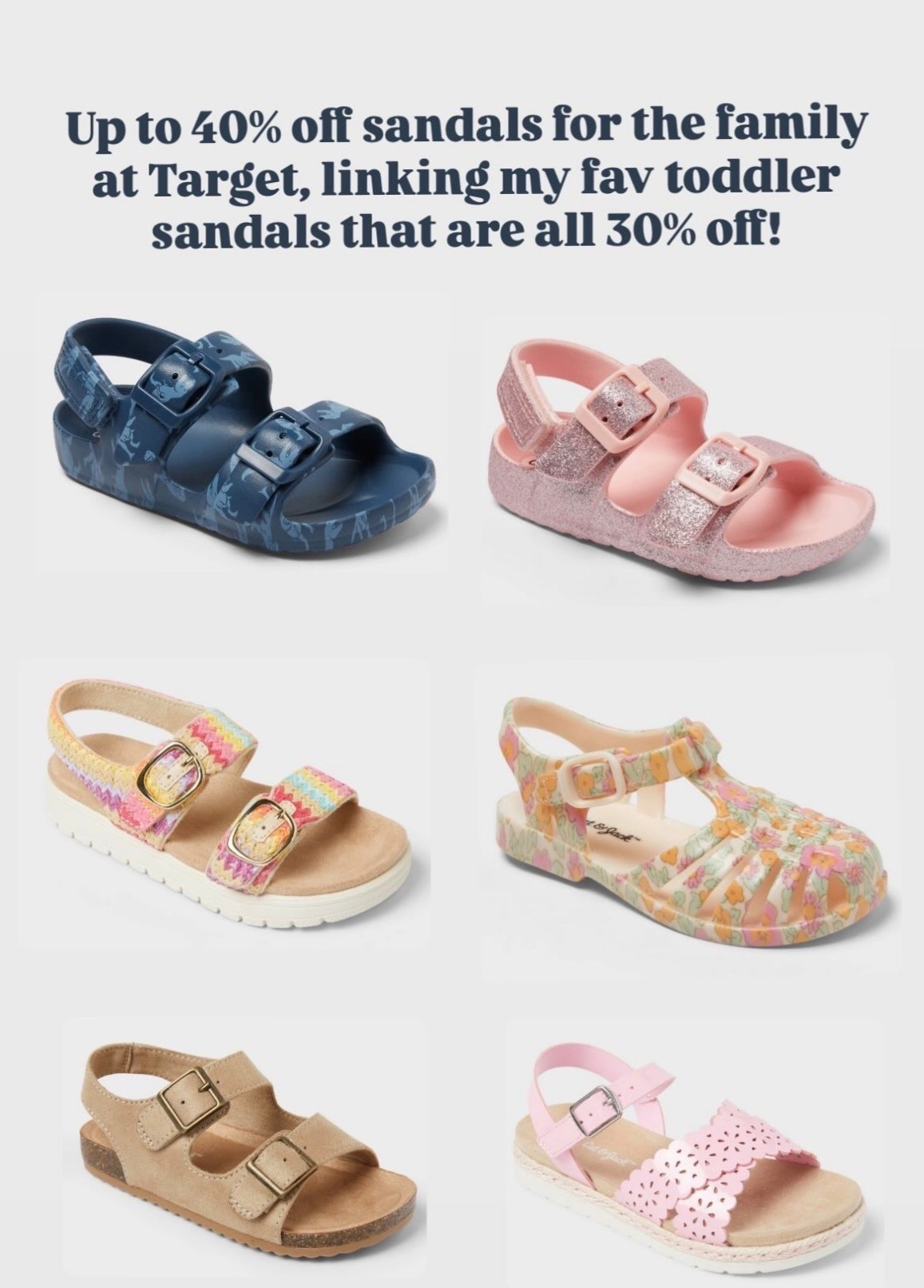 Target has up to 40% off sandals for the family for MDW sales! Here are some of my fav toddler sandals that are all 30% off!

#LTKKids
