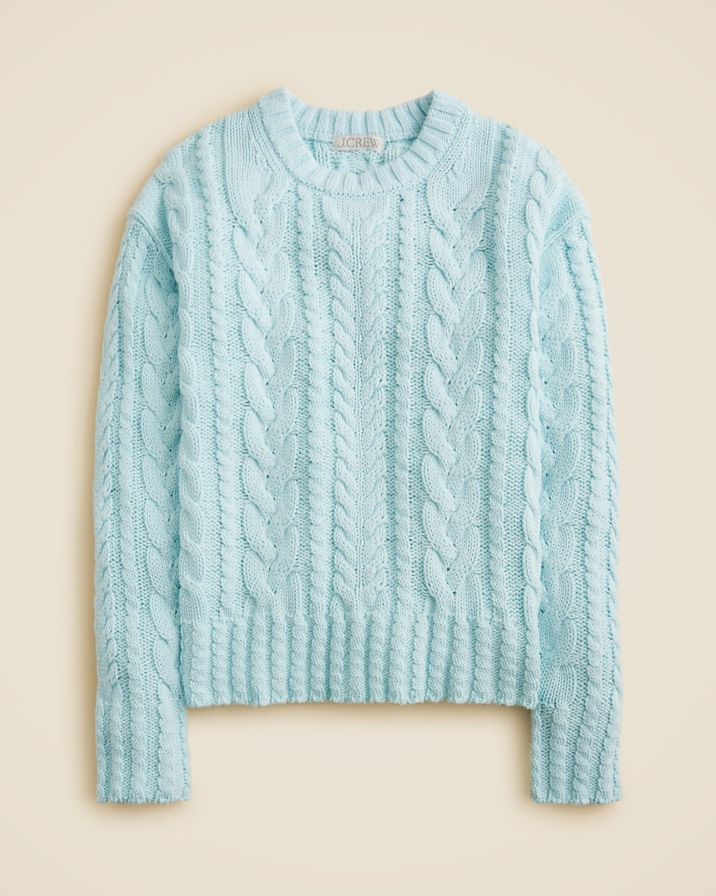 Cable-knit crewneck sweater | J. Crew US