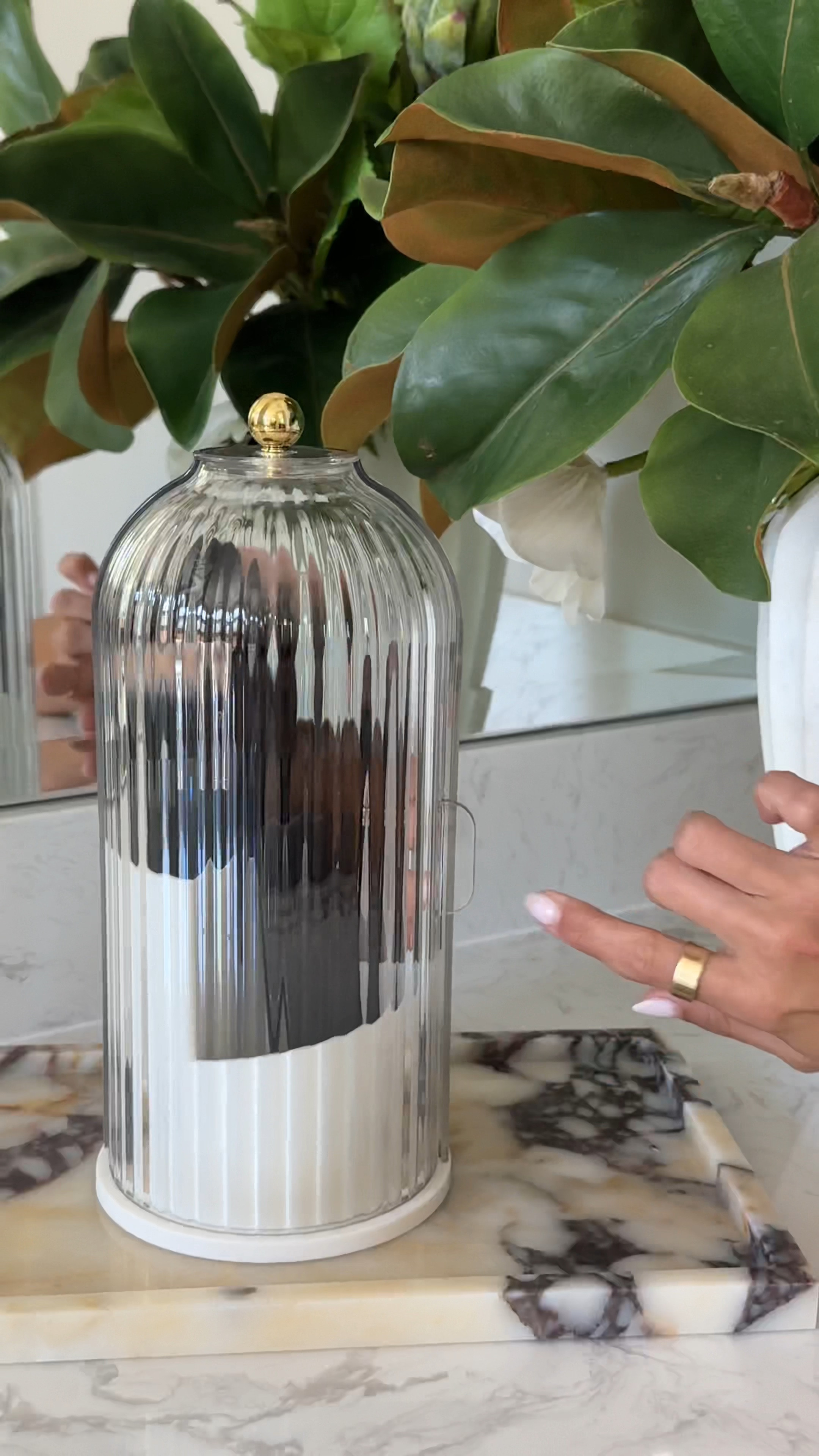 This is the cutest way to keep your brushes in top of your vanity and dust free. It also makes an awesome gift too! 

#LTKGiftGuide #LTKCyberWeek #LTKFindsUnder50