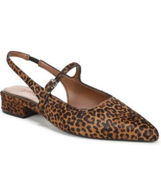 Naturalizer Women's Sadie Slingback Flats - Brown Leopard Print Calf Hair | Macy's