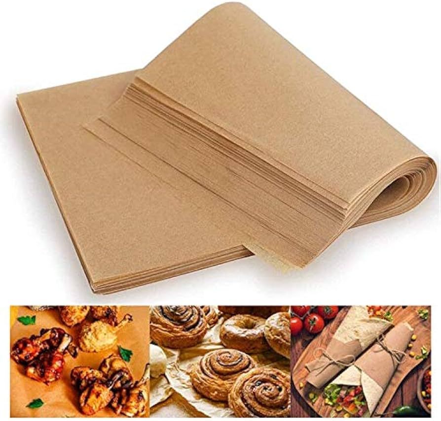 Unbleached Parchment Paper Baking Liners Sheets, 100 Pcs Precut 10x14 Inches Non-stick Wax Paper ... | Amazon (US)