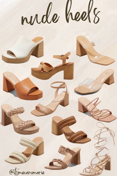 20% off heels at target this weekend! 
Nude sandals shoes spring summer comfy affordable cute neutral brown braided strappy target platform lace up 

#LTKSeasonal #LTKsalealert #LTKshoecrush