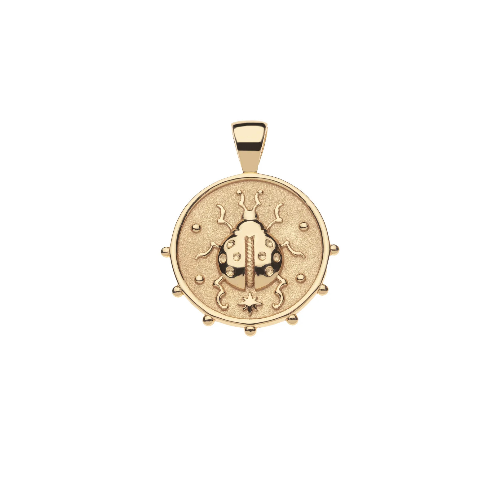 LUCK Be a Ladybug JW Small Pendant Coin | Jane Win