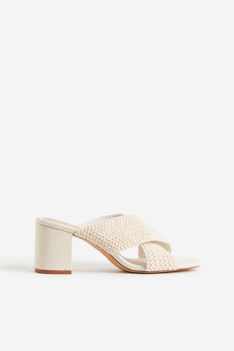 Crochet-detail mules | H&M (UK, MY, IN, SG, PH, TW, HK)