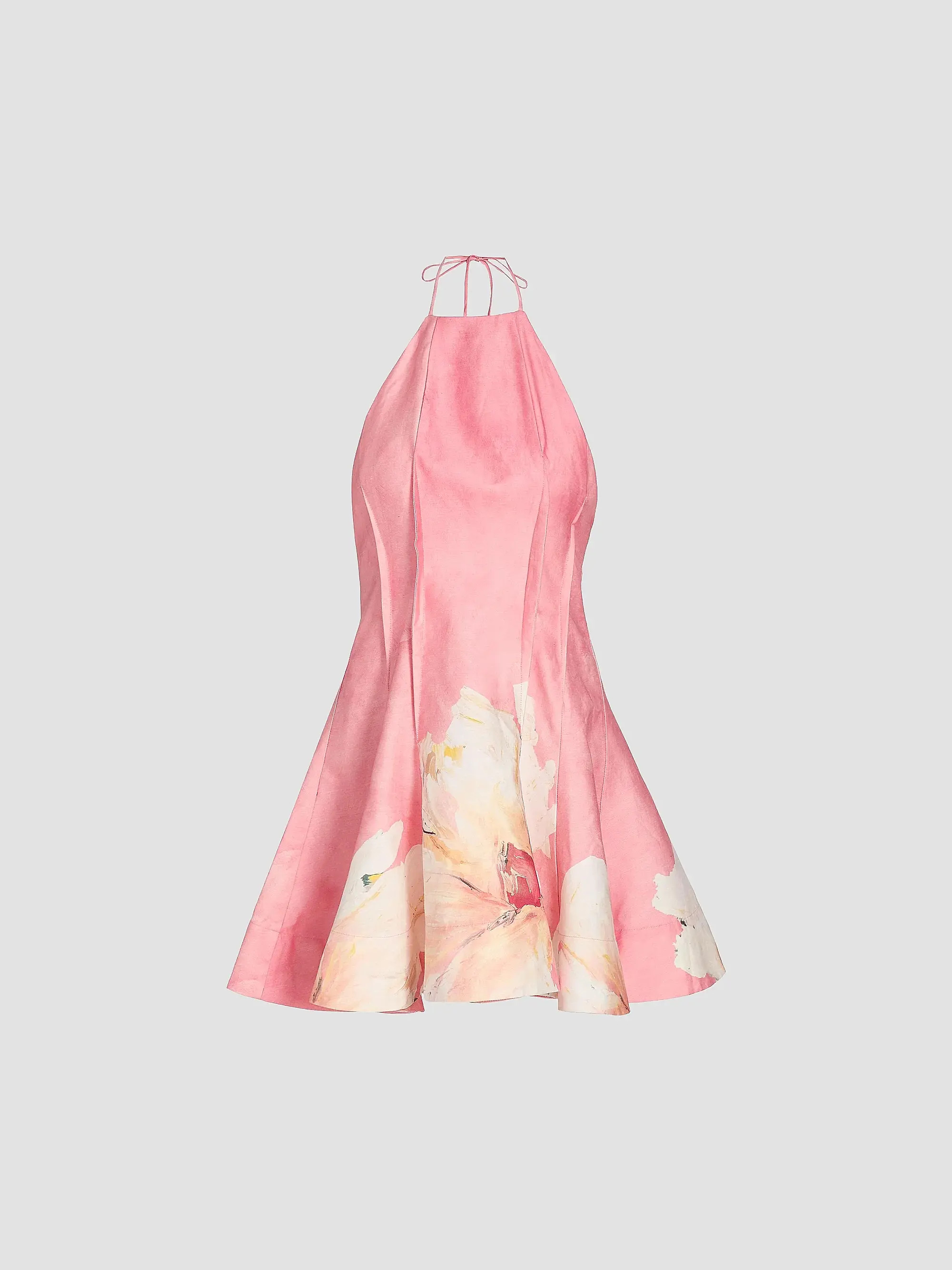 Acler Carryon Sugar Peony Print Halter Minidress | Saks Fifth Avenue | Saks Fifth Avenue