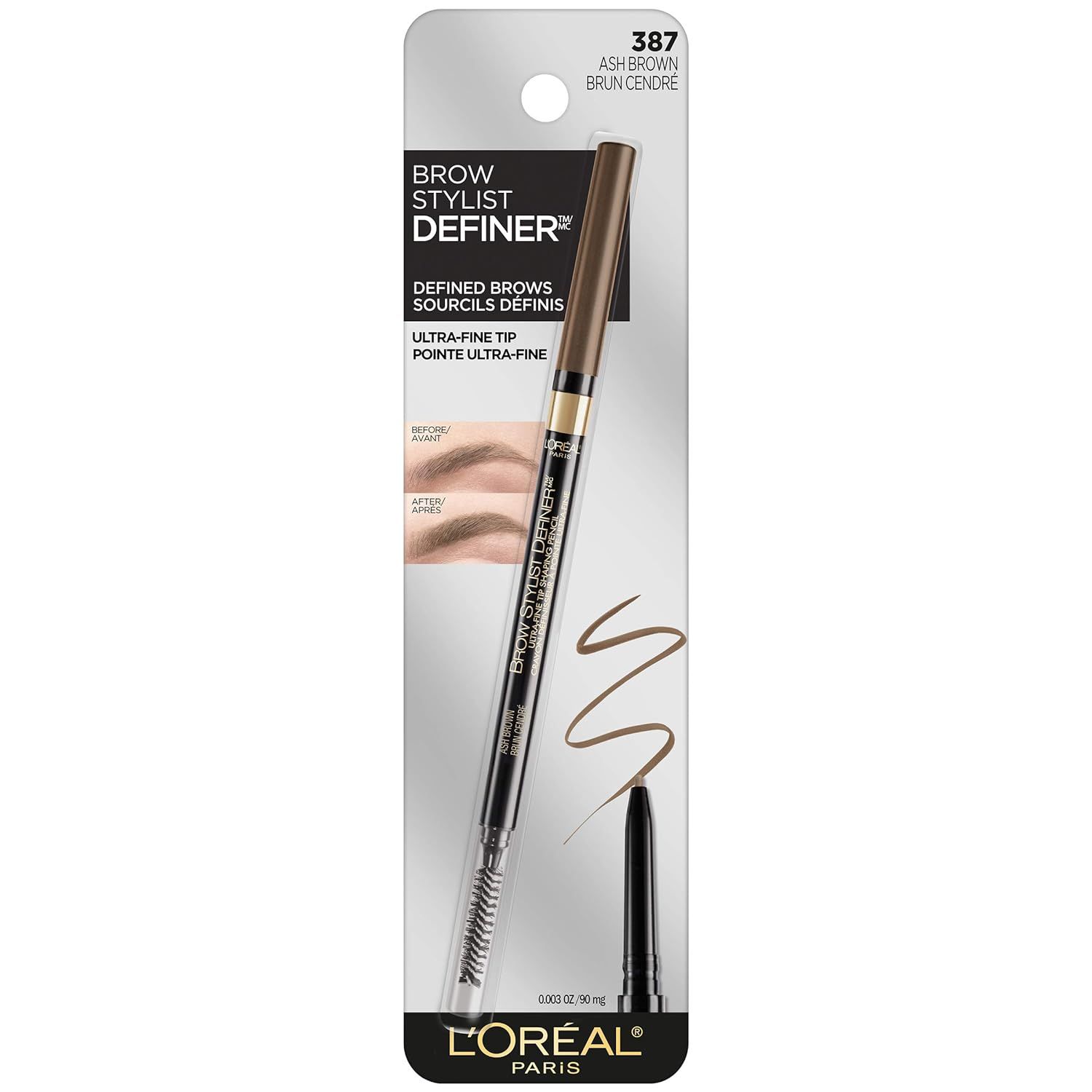 L'Oreal Paris Makeup Brow Stylist Definer Waterproof Eyebrow Pencil, Ultra-Fine Mechanical Pencil... | Amazon (US)