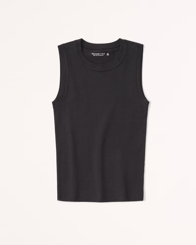 Essential Tuckable Crew Tank | Abercrombie & Fitch (US)
