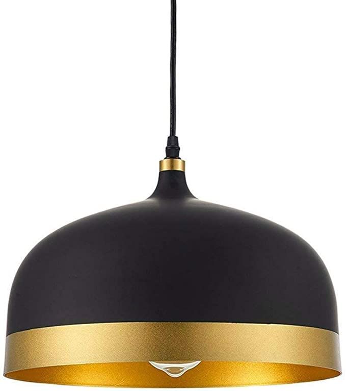 KALRI Modern Indoor Lighting Saturn Gold & Black Pendant Light Kitchen Island Chandelier Ceiling ... | Amazon (US)