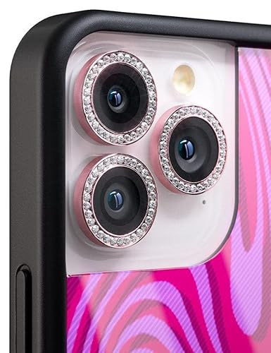 Wildflower Cases - Pink Camera Bling, Compatible with Apple iPhone 11 Pro & 11 Pro Max | Phone Case Compatible, Sparkle, Reflective, Glitter, Diamond, Jeweled Ring, Glass Lens Protector | Amazon (US)