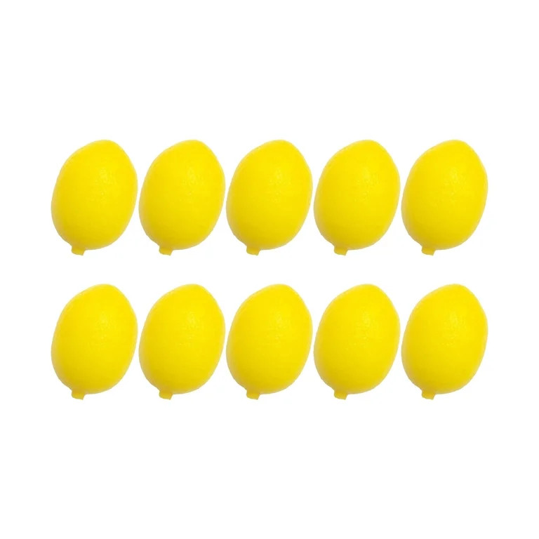 10Pcs/Pack Realistic Artificial Lemon Simulation Yellow Lemon Fruit for Kitchen Party Table Decor... | Walmart (US)
