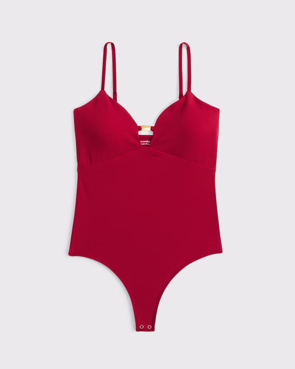 Bra-Free Hardware Cutout Bodysuit | Abercrombie & Fitch (US)