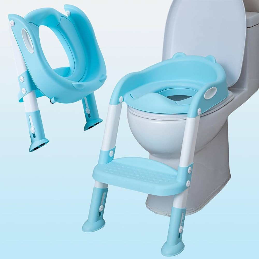 Potty Training Toilet Seat with Step Stool Ladder for kids and baby Adjustable Toddler Toilet Tra... | Amazon (US)