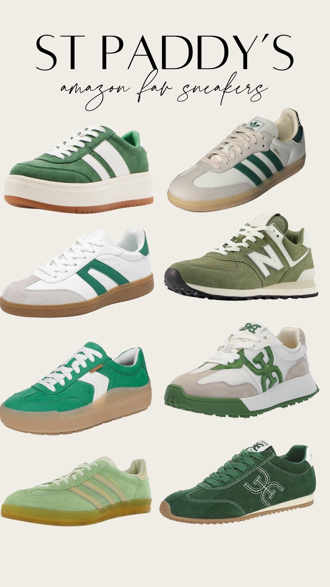 Fav green sneakers from Amazon for St Patrick’s day! 

#LTKootd #LTKgrwm #LTKFestival