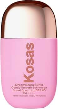 Kosas DreamBeam Water Resistant Sunscreen SPF 40 - Smooth Liquid Sun Protection for Face Lightwei... | Amazon (US)