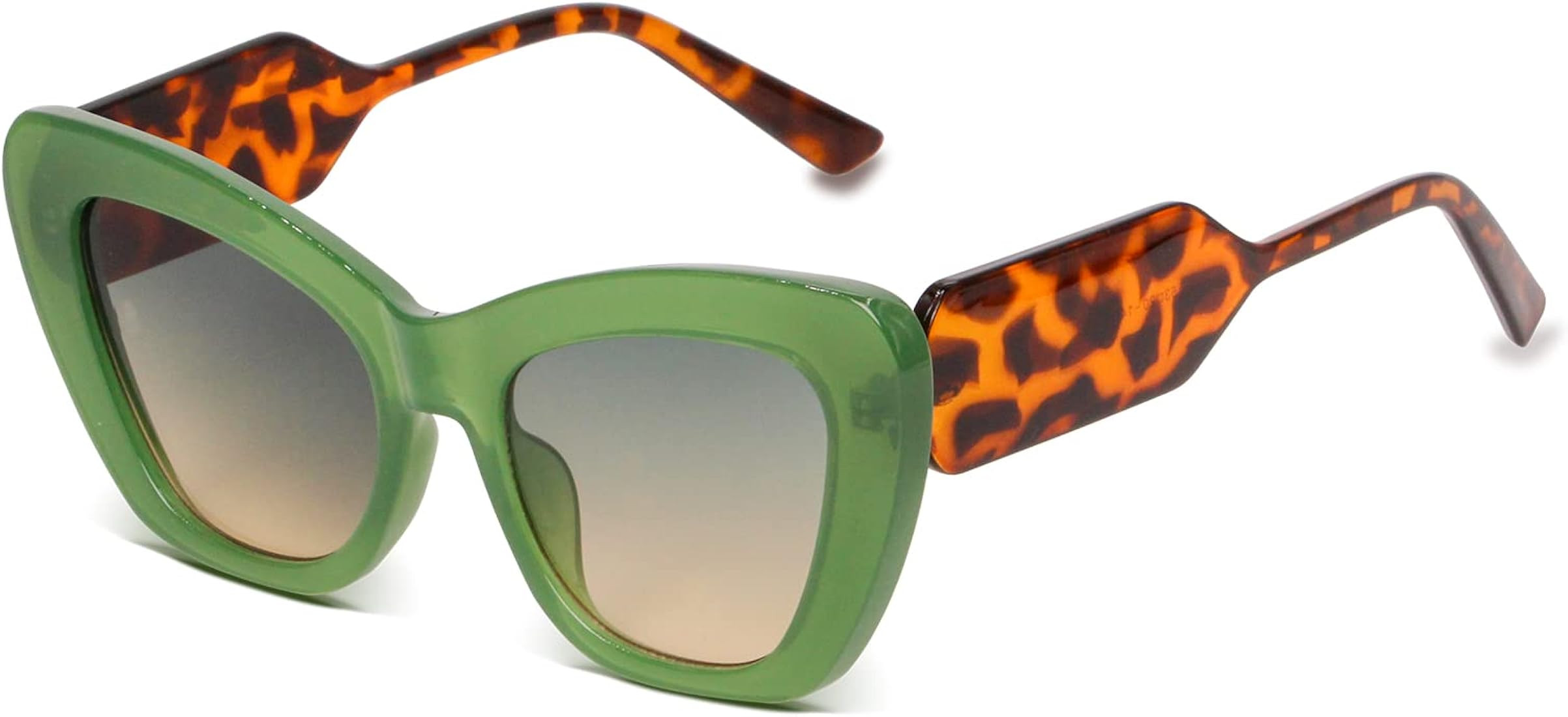 Freckles Mark Trendy Designer Sunglasses Womens Cute Fashion Square Cat Eye Sun Glasses | Amazon (US)