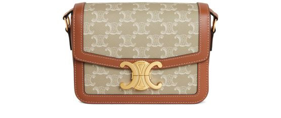 Teen Triomphe bag in Triomphe canvas and calfskin - CELINE | 24S US