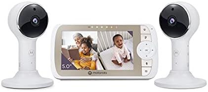 Motorola Baby Monitor VM65 - 5" WiFi Video Baby Monitor with 2 Cameras HD 1080p, Connects to Smar... | Amazon (US)
