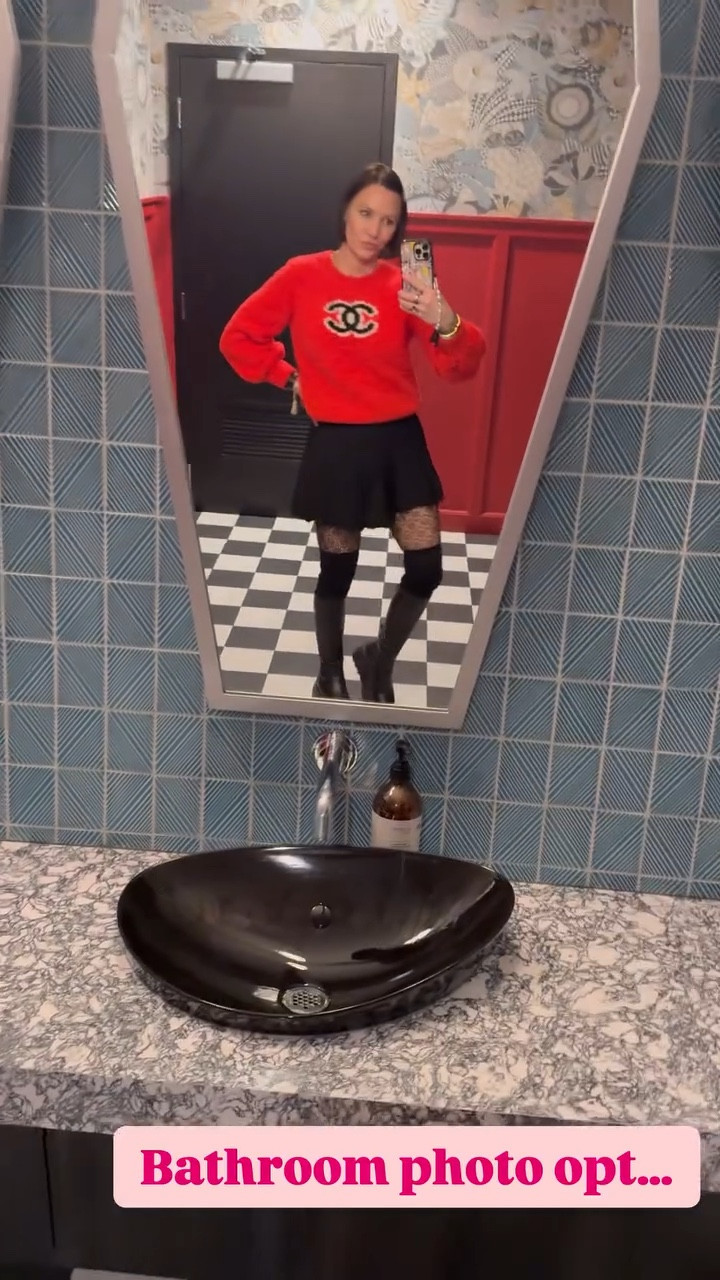 Girls night out outfit inspo- black mini skirt, patterned tights, knee high boots, sweater

Date night outfit, winter outfit, comedy show outfit 

#LTKSeasonal #LTKWatchNow #LTKStyleTip