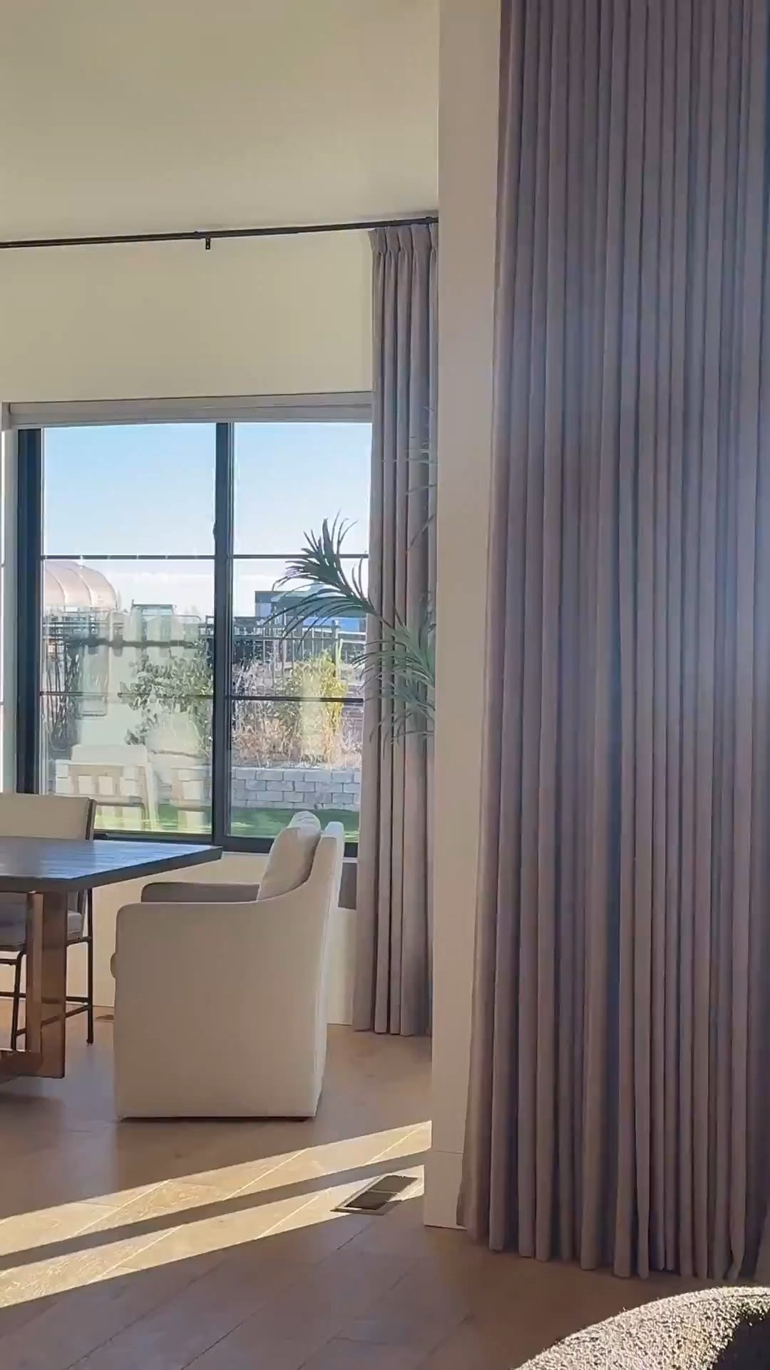 An update that quietly changed the feel of the dining room. These curtains add structure and softness without overwhelming the space, and the tailored header helps them hang neatly day to day.

I like this style for rooms with higher ceilings when you want coverage and a polished look without going custom. Linked here for reference if you’re considering a curtain refresh. 

 #LTKU #LTKHome #LTKSaleAlert