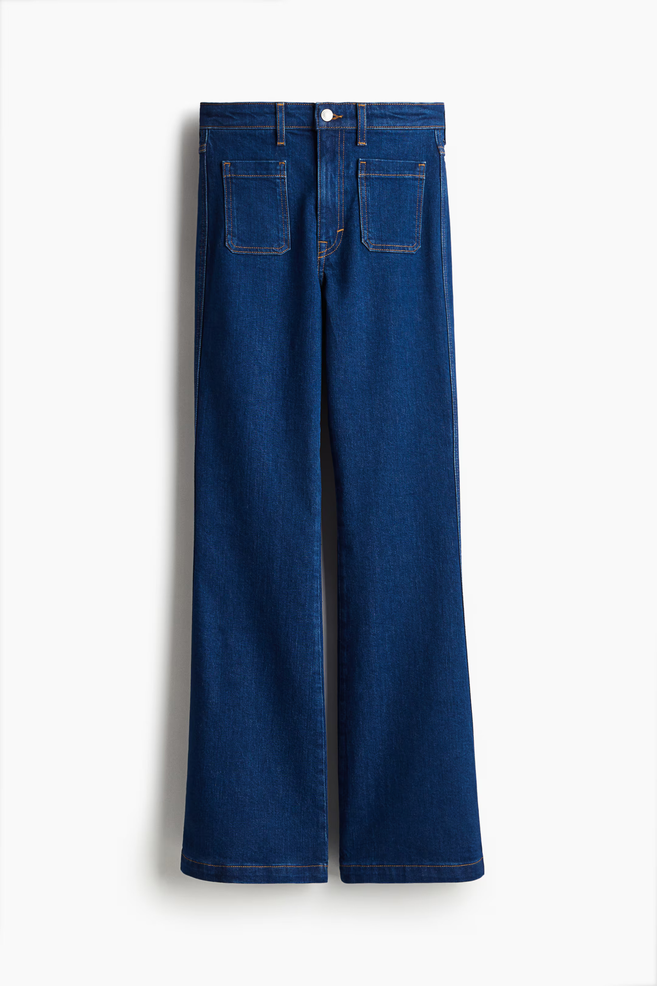 Women's Denim blue Flared Ultra High Jeans | H&M CA | H&M (US + CA)