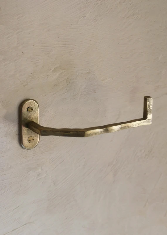 TOILET PAPER HOLDER Brass Toilet Tissue Holder Modern Solid | Etsy | Etsy (US)