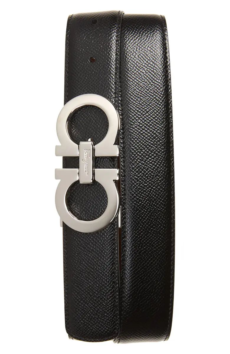Reversible Pebbled Leather Belt | Nordstrom