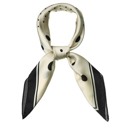 INSPIRE CHIC Women's Polka Dot Square Neck Scarves Kerchief Neckerchief Headband Beige 70*70cm/ 27.56*27.56 inches(L*W) | Target