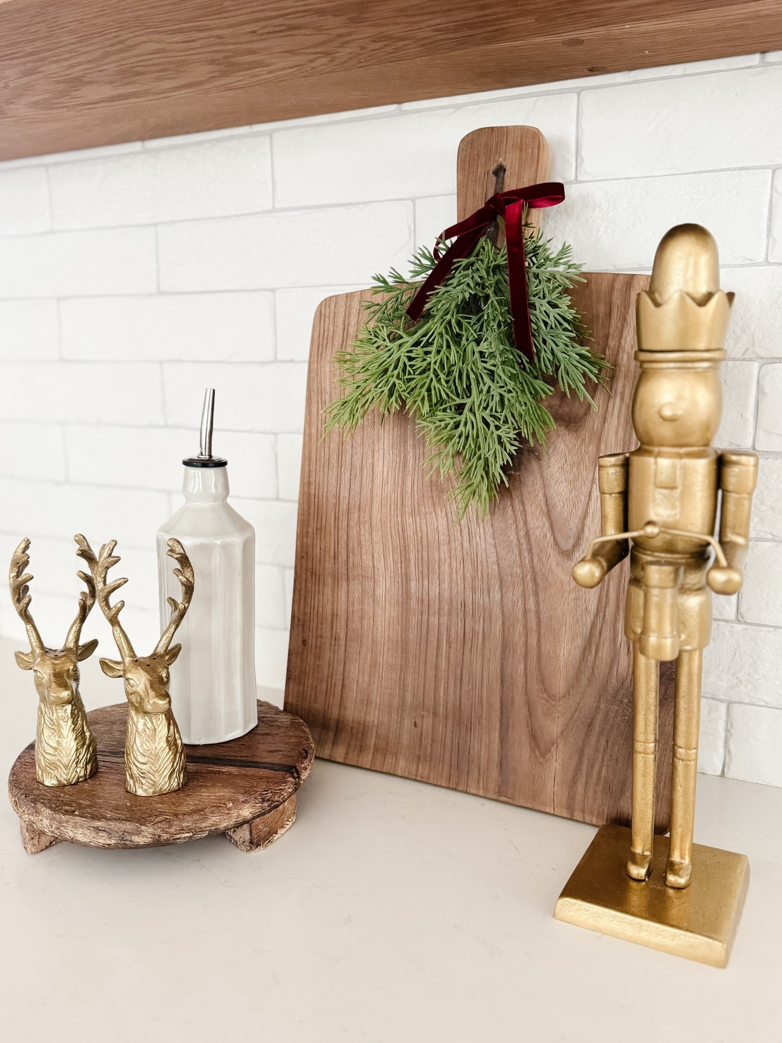 Christmas kitchen decor
Creating a vignette with wooden boards and nutcracker 



#LTKSeasonal #LTKHoliday #LTKHome
