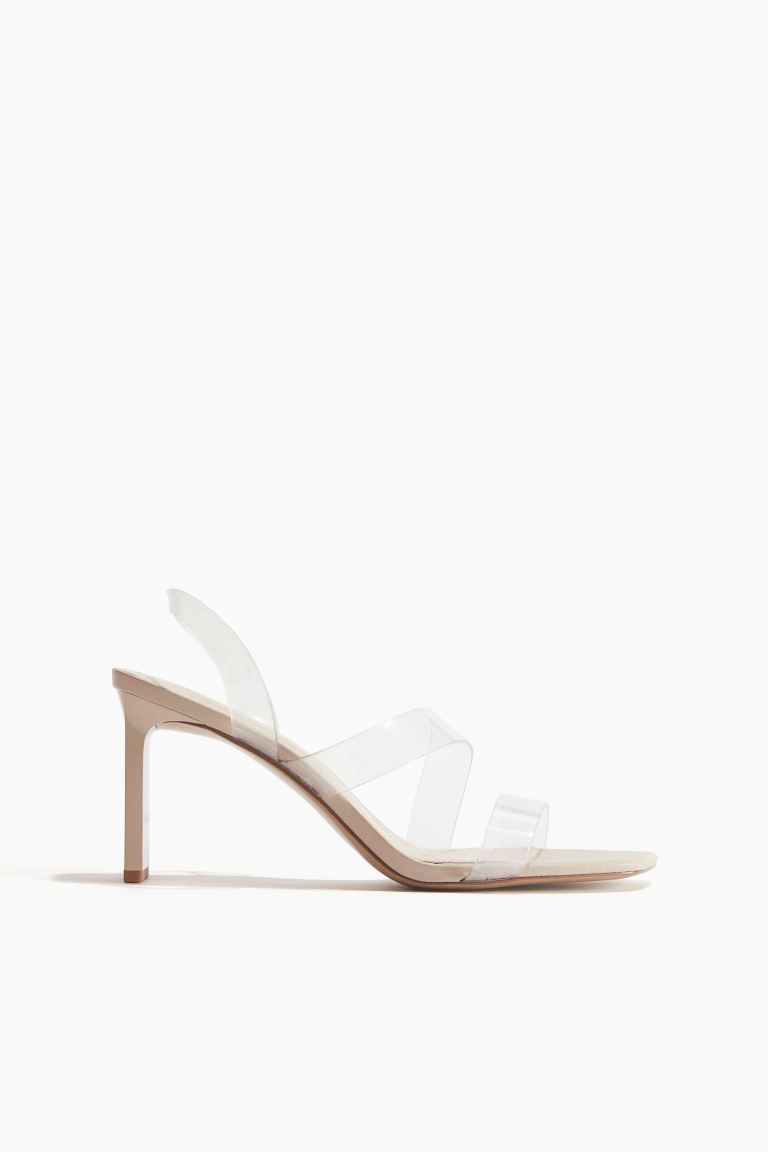 Heeled Sandals - High heel - Light beige - Ladies | H&M US | H&M (US + CA)